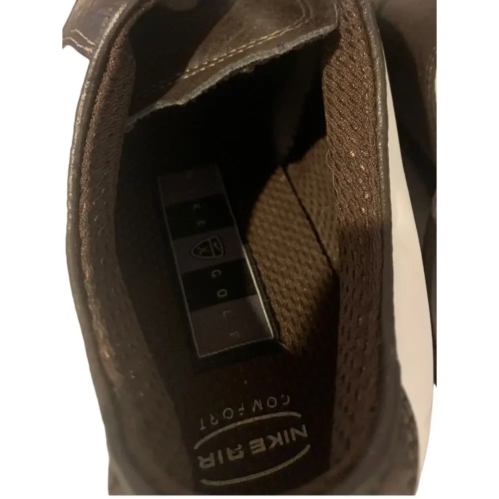 Size 7.5 Nike Golf Mens Waverly Last Cleats Lace Up Brown White Oxford Style